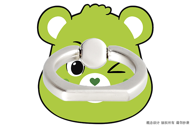 爱心熊指环扣 (4)